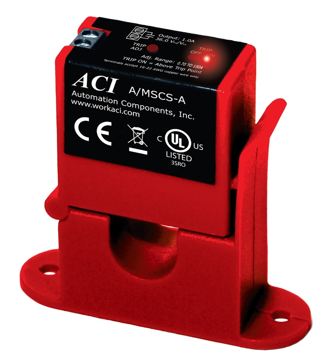 ACI Split Core Adjustable Current Switch 0.70 to 150A