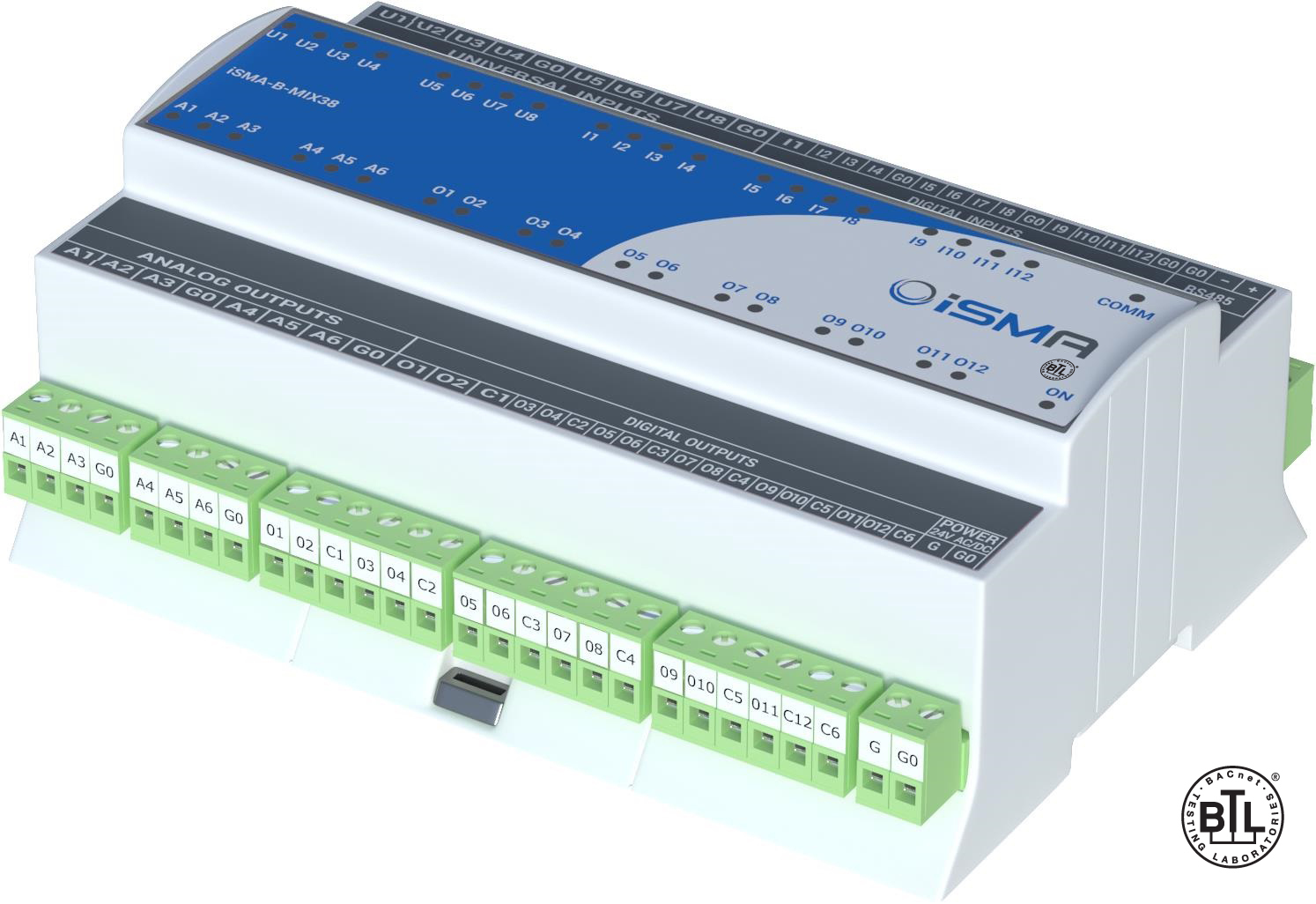 iSMA MIX38-IP Ethernet Input/Output Module