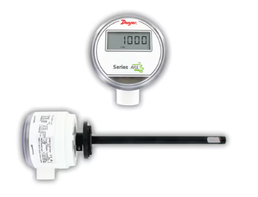 Dwyer Duct Mount Air Velocity Transmitter with LCD Display (3% Accuracy)