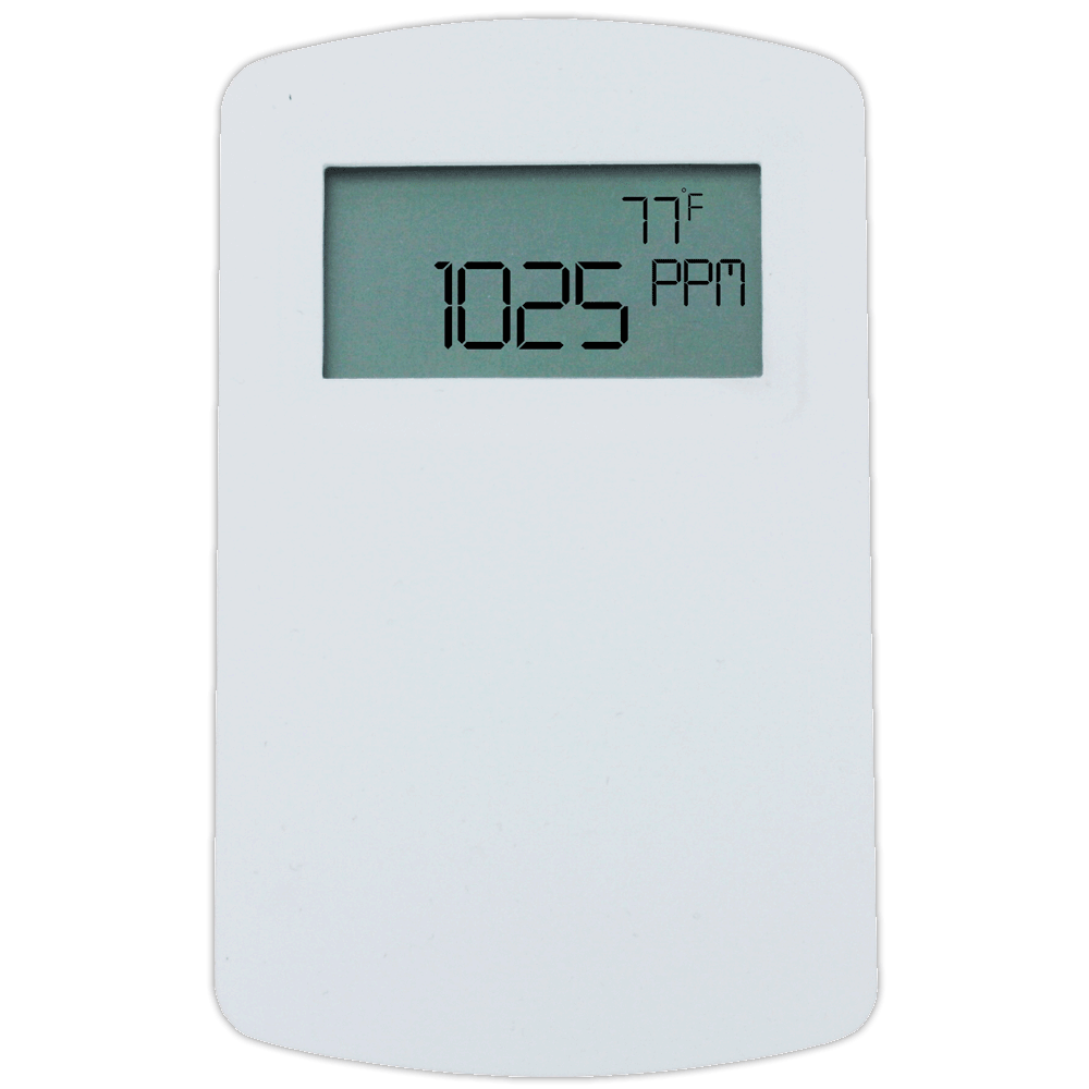 Dwyer Room CO2 Sensor with Universal Temperature Output & Display