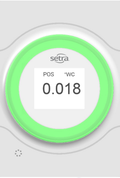 Setra Lite Visual Pressure Indicator - 0 to 50PaS