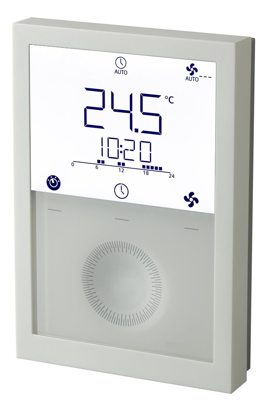 Siemens Wall-mounted room thermostat RDG200T, for fan coil and universal applications
