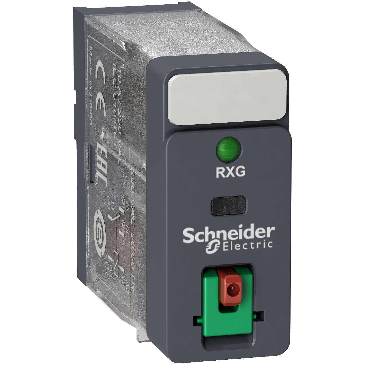 Schneider 240VAC 2 Pole Relay 5A SPDT w/ Indicator & Test Button