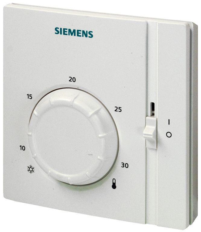 Siemens Thermostat with Setpoint and On/Off Switch