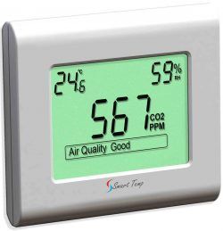 Smart Temp Indoor Air Quality Sensor - BLACK
