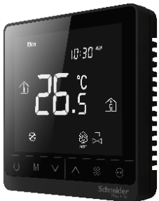 Schneider SpaceLogic T907 Series Thermostat WHITE