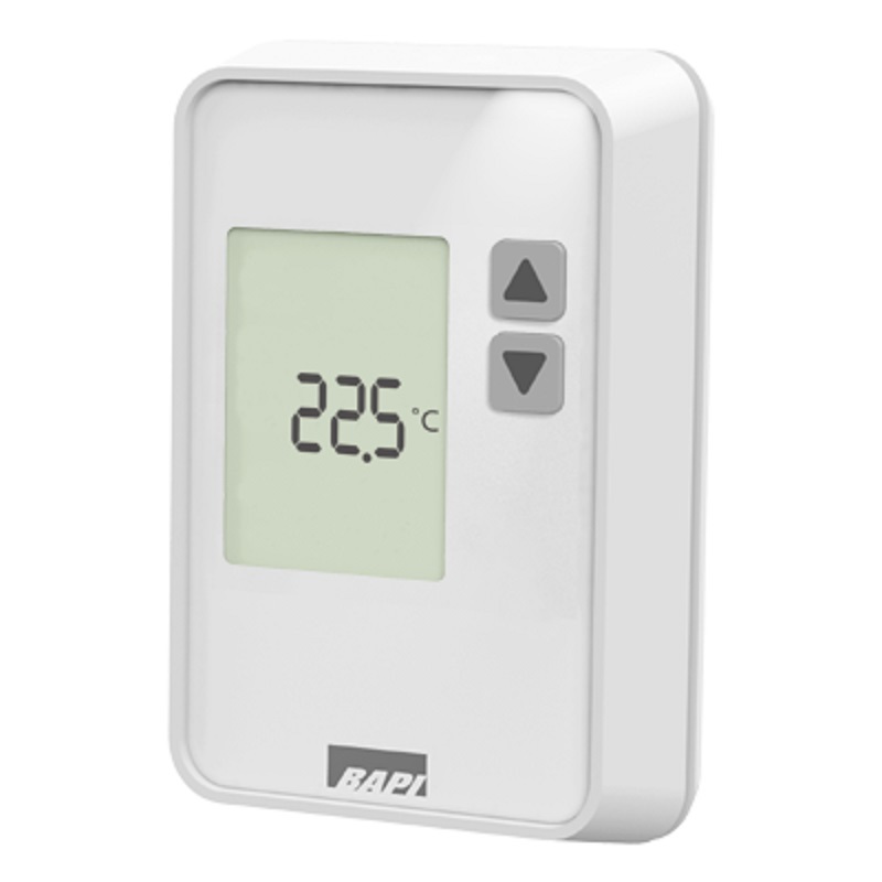 BAPI 10K-2 Quantum Style Room Temperature Sensor with 0-5 V,  10 to 32 °C Setpoint Adjustment