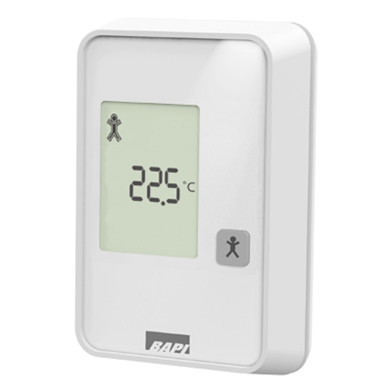 BAPI 10K-2 Quantum Style Room Temperature Sensor with Override as a Separate Output
