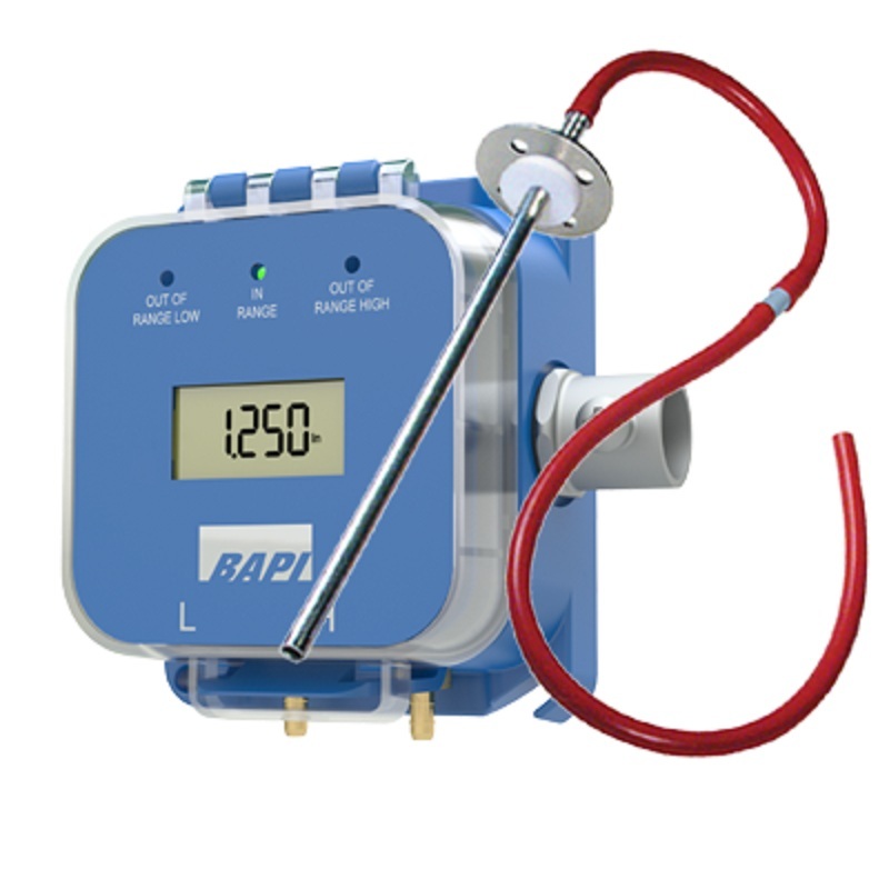 BAPI Low Range (-250 to +250Pa) Field Selectable Air Pressure Sensor