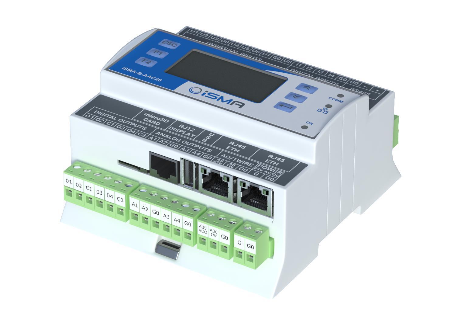 iSMA B-AAC20 Sedona Advanced Application Controller with LCD Display
