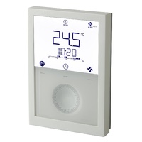 Siemens Wall-mounted room thermostat RDG200T, for fan coil and universal applications