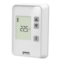 BAPI 10K-2 Quantum Style Room Temperature Sensor with 0-10 V, 10 to 32 °C Setpoint Adjustment & Override in Parallel with Sensor