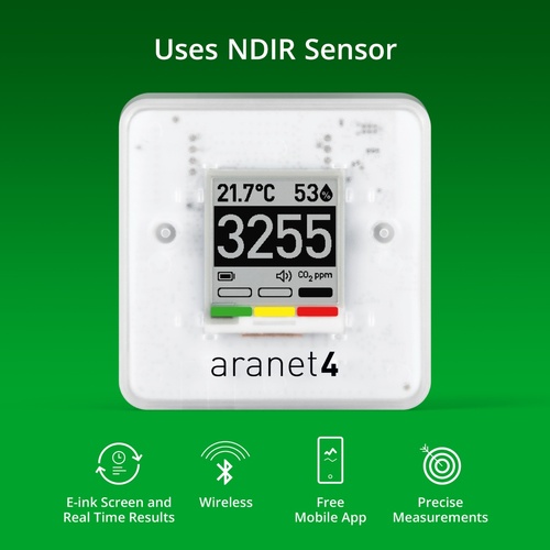 Aranet4 Standalone Wireless CO², Temperature, RH & Atmospheric Pressure Monitor