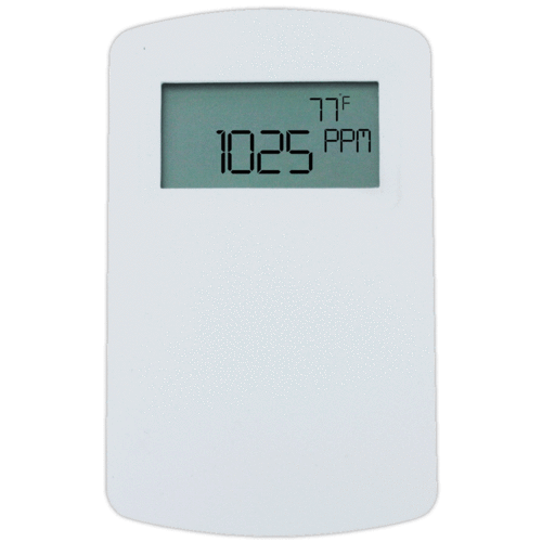 Dwyer Room CO2 Sensor with 10K-3 Temperature Sensor, Relay Output & Display