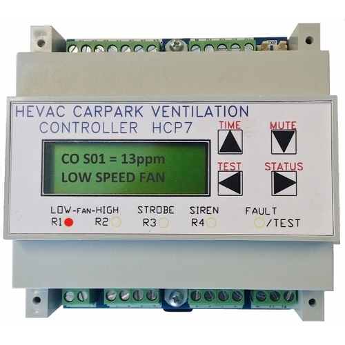 HEVAC HCP7-F Carpark AS1668.2 CO Controller