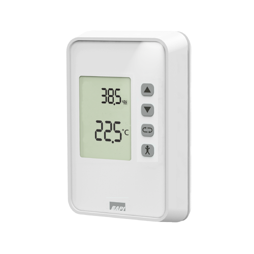 BAPI 10K-2 Quantum Prime Style Room Temperature/Humidity Sensor with 0-10 V, 10 to 32 °C / 0 to 100% RH Setpoint Adjustment