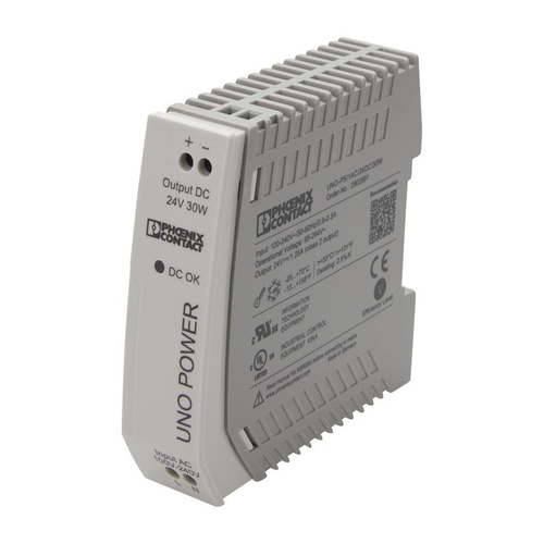Phoenix DIN Rail Mount 240V/24VDC 30W Power Supply